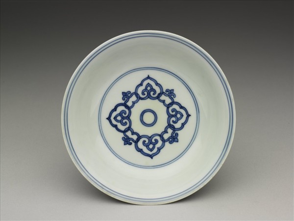 青花如意雲紋碟