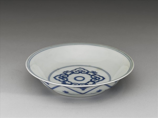 青花如意雲紋碟