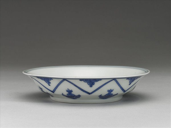 青花如意雲紋碟