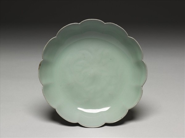 官窯 青瓷花式洗