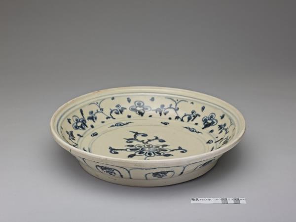 越南 青花花卉盤