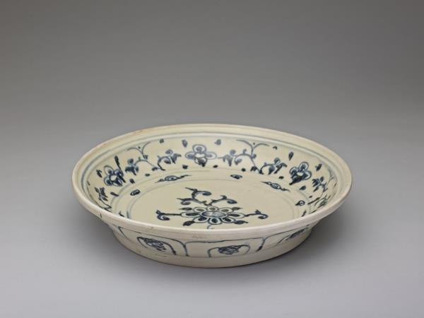 越南 青花花卉盤