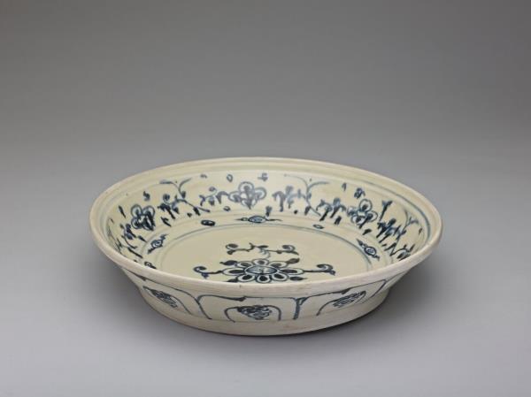 越南 青花花卉盤