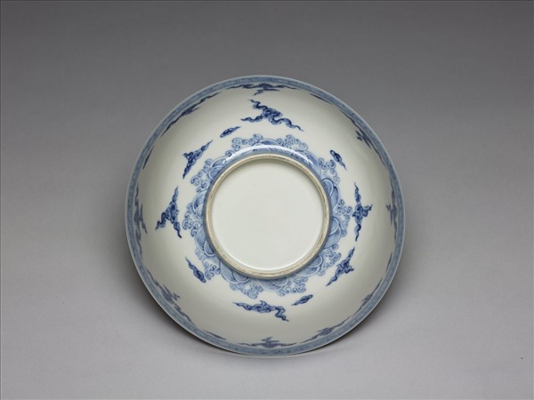 青花如意雲紋碗