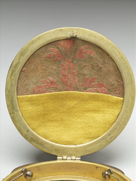 銅胎鍍金畫琺瑯西洋人物圖火鏈盒