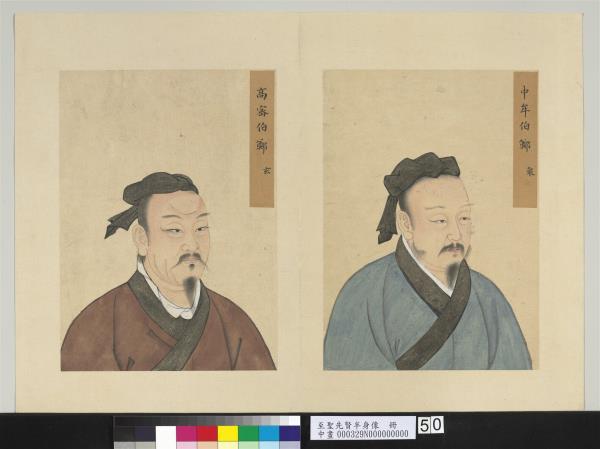 至聖先賢半身像　冊　鄭玄