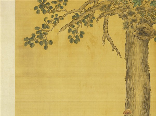 清王幼學畫瑞樹圖　軸