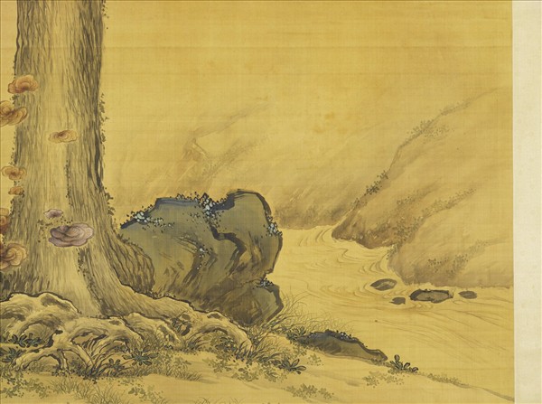 清王幼學畫瑞樹圖　軸