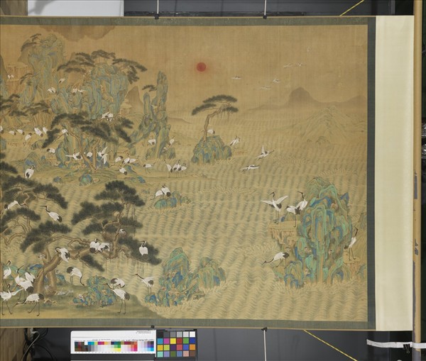 清張愷張維明松鶴圖　軸