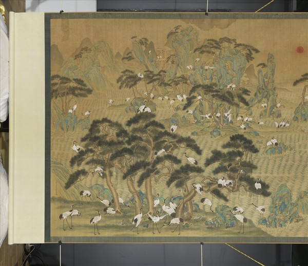 清張愷張維明松鶴圖　軸