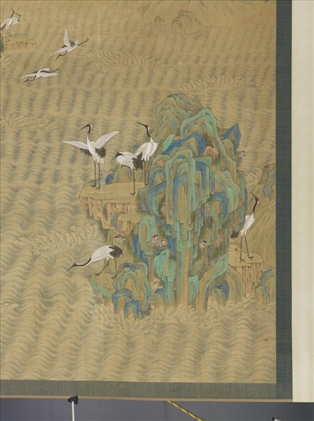 清張愷張維明松鶴圖　軸