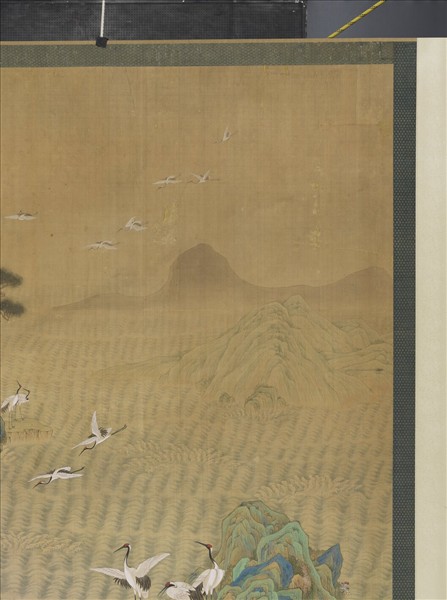 清張愷張維明松鶴圖　軸