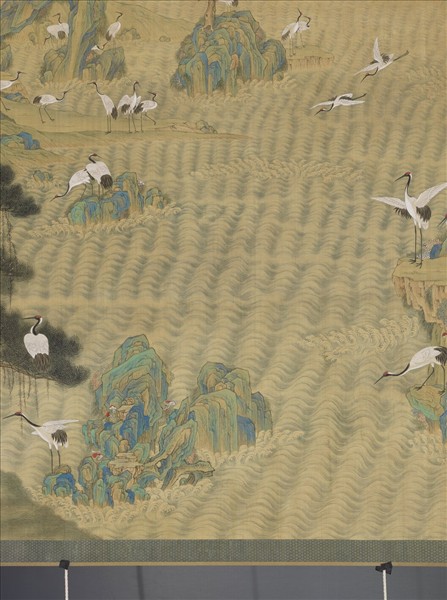 清張愷張維明松鶴圖　軸