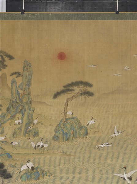 清張愷張維明松鶴圖　軸