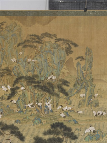 清張愷張維明松鶴圖　軸