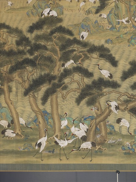 清張愷張維明松鶴圖　軸