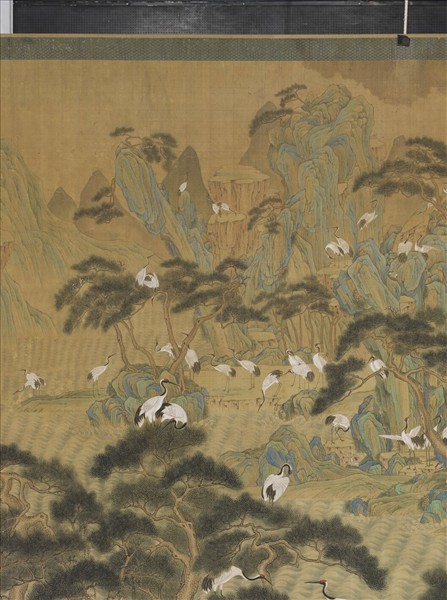 清張愷張維明松鶴圖　軸