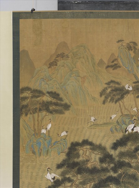 清張愷張維明松鶴圖　軸