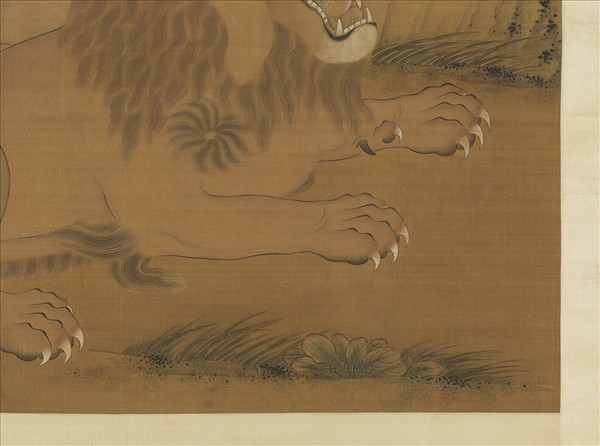 清人狻猊圖　軸