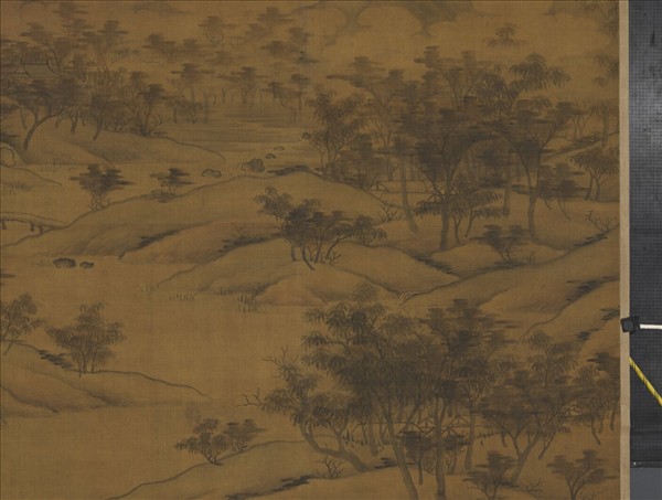 元人秋林瑞靄　軸