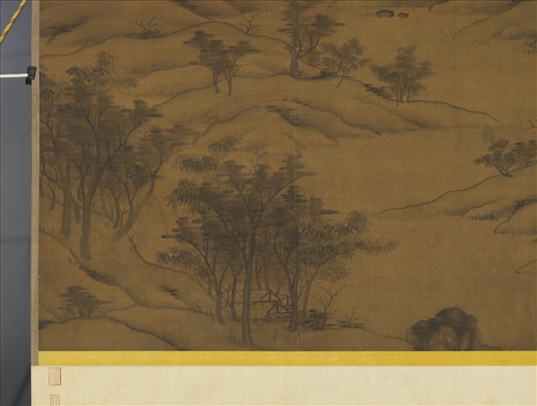 元人秋林瑞靄　軸