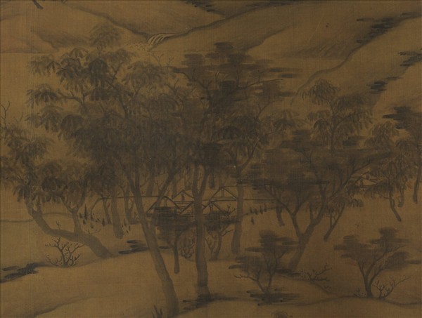 元人秋林瑞靄　軸