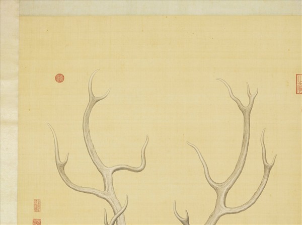 清東海馴鹿圖　軸