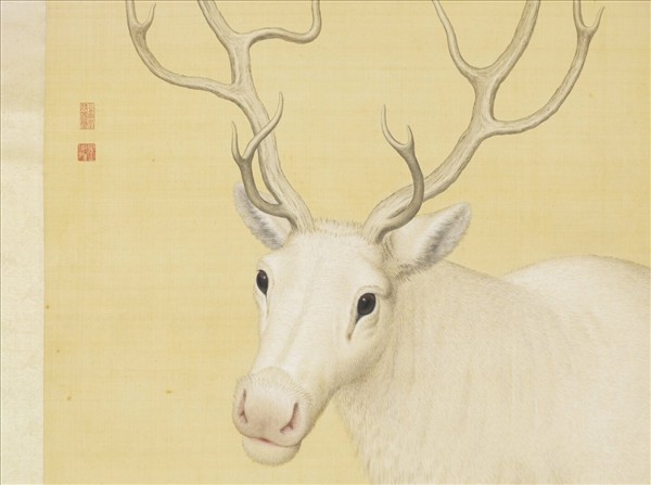 清東海馴鹿圖　軸