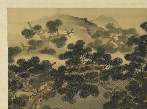 清黃應諶畫袪倦鬼文山水　軸