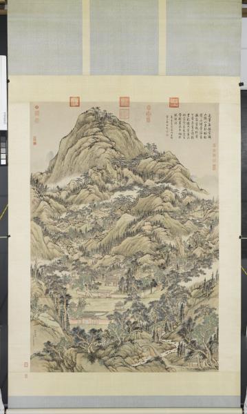 台湾　故宮博物院　額入り絵画　清錢維城畫萬彙熙春圖　軸 Amazon.co.jp: 台湾 故宮博物院 額入り絵画 清錢維城畫萬彙熙春