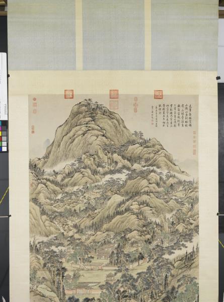 清錢維城棲霞全圖　軸