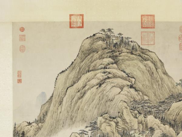 清錢維城棲霞全圖　軸