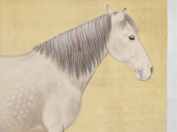 清宣宗御題畫馬　軸