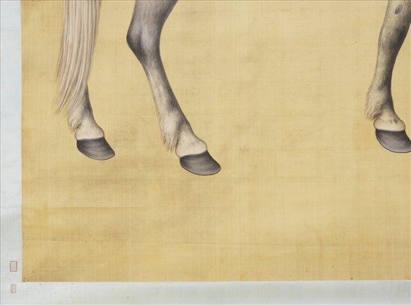 清宣宗御題畫馬　軸