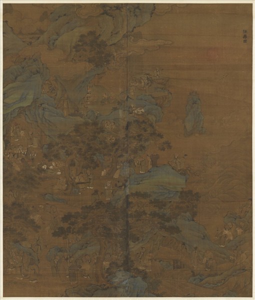 元趙孟頫拱壽圖　軸