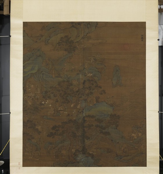 元趙孟頫拱壽圖　軸