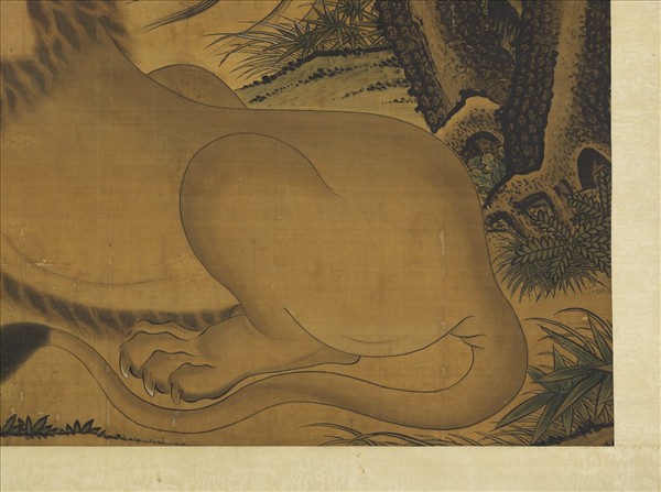 清張為邦畫狻猊　軸