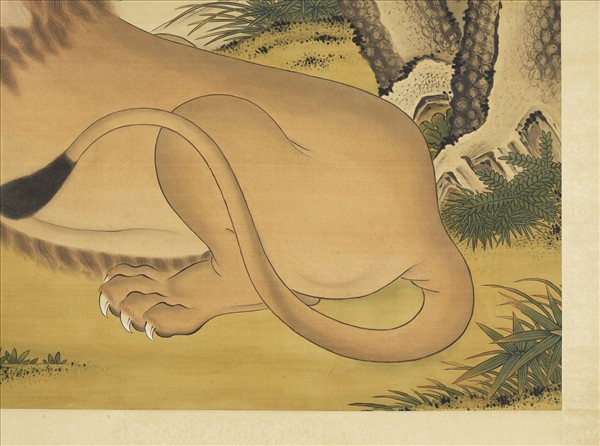 清張為邦畫狻猊　軸