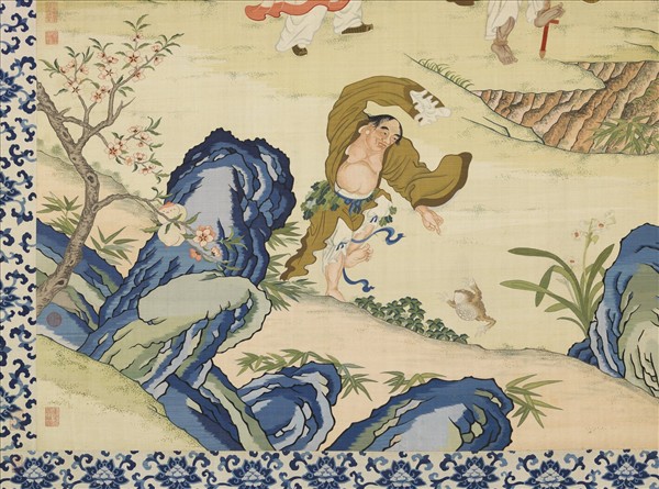 清緙絲群仙祝壽　軸