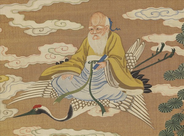 清緙絲群仙祝壽　軸