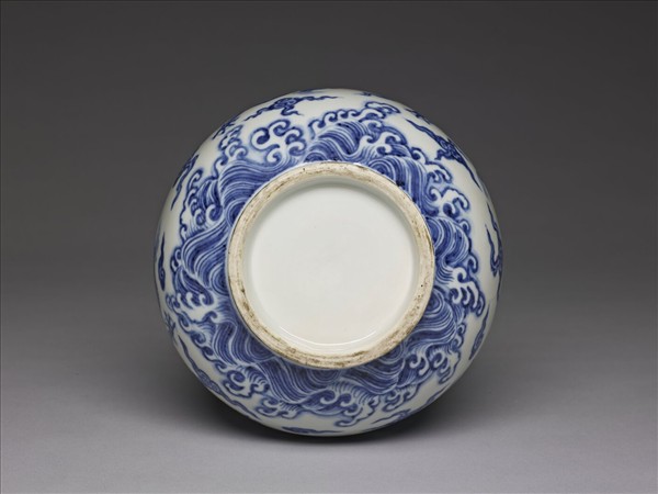 青花五龍紋玉壺春瓶