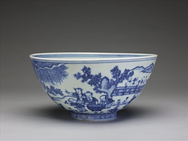 青花嬰戲圖碗