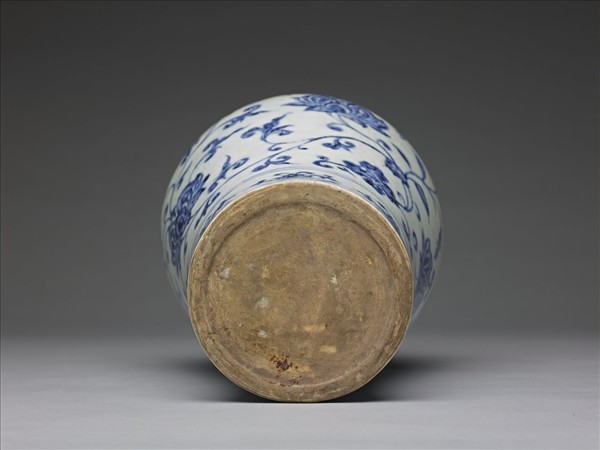 青花蓮花紋梅瓶