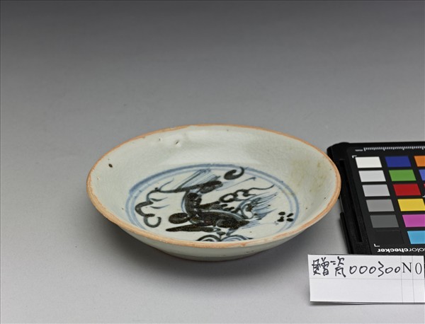 青花犀牛望月碟