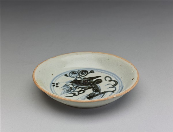 青花犀牛望月碟