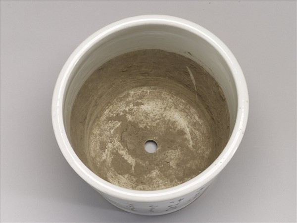 粉彩花鳥紋花盆