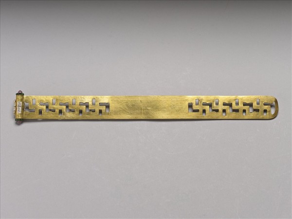 金鑲玉福壽萬年扁方