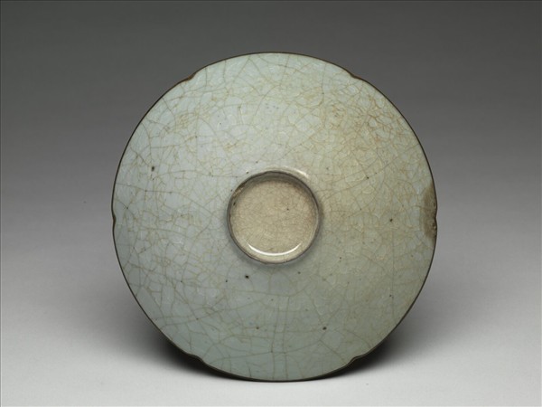 官窯 青瓷葵口碗