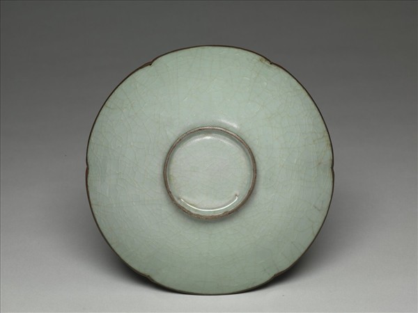 官窯 青瓷葵口碗