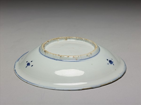 青花釉裡紅風景盤